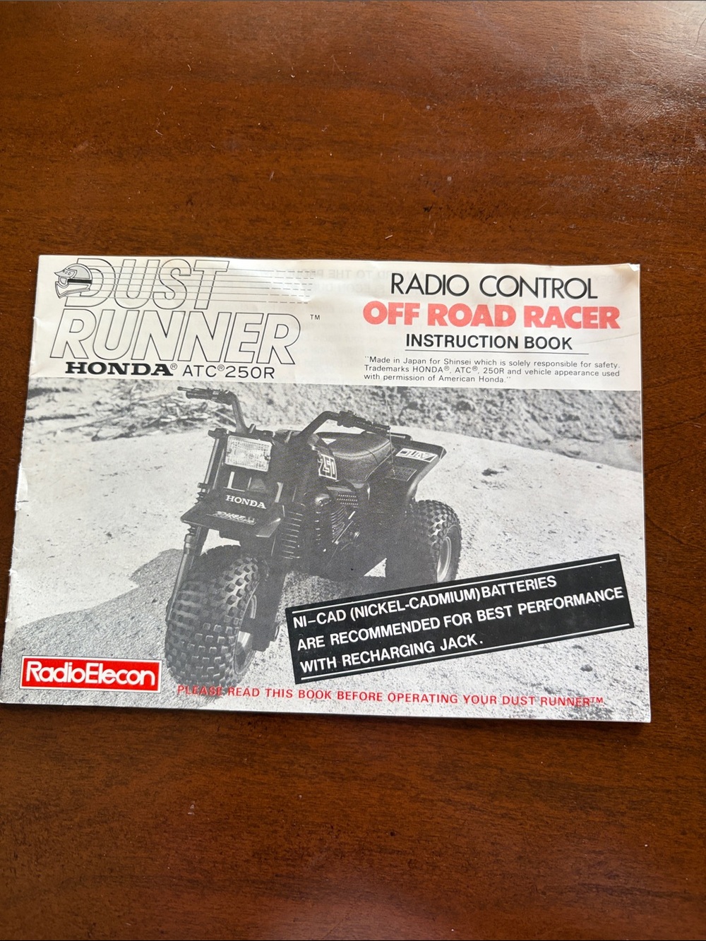 Dust Runner Radio Control Off Road Racer Instruction Book - Black/White